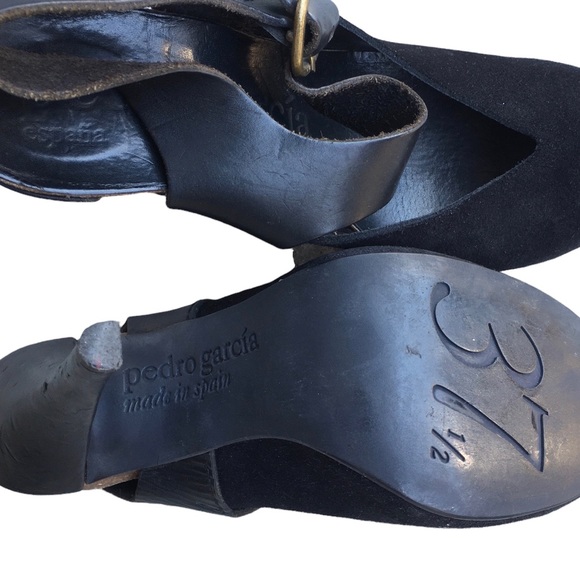 PEDRO GARCIA Platforms Suede heel shoes Size 7.5 - Picture 3 of 6